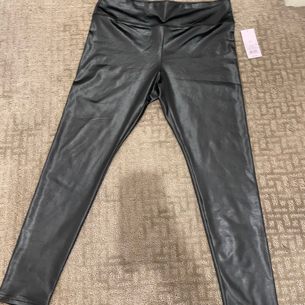 Black Faux Leather Leggings